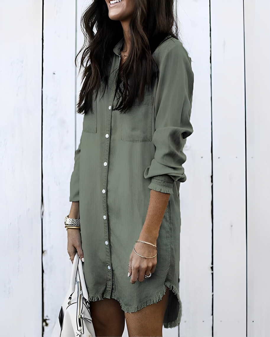 WW | Denim Bluse - Stilvolle Jeansbluse mit Knöpfen für einen lässigen Look