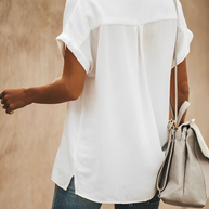 WW | Relaxed-Fit-Bluse mit Kragen und kurzen Ärmeln für Damen - Komfort und Stil