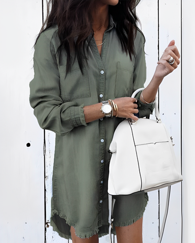 WW | Denim Bluse - Stilvolle Jeansbluse mit Knöpfen für einen lässigen Look