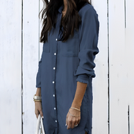 WW | Denim Bluse - Stilvolle Jeansbluse mit Knöpfen für einen lässigen Look