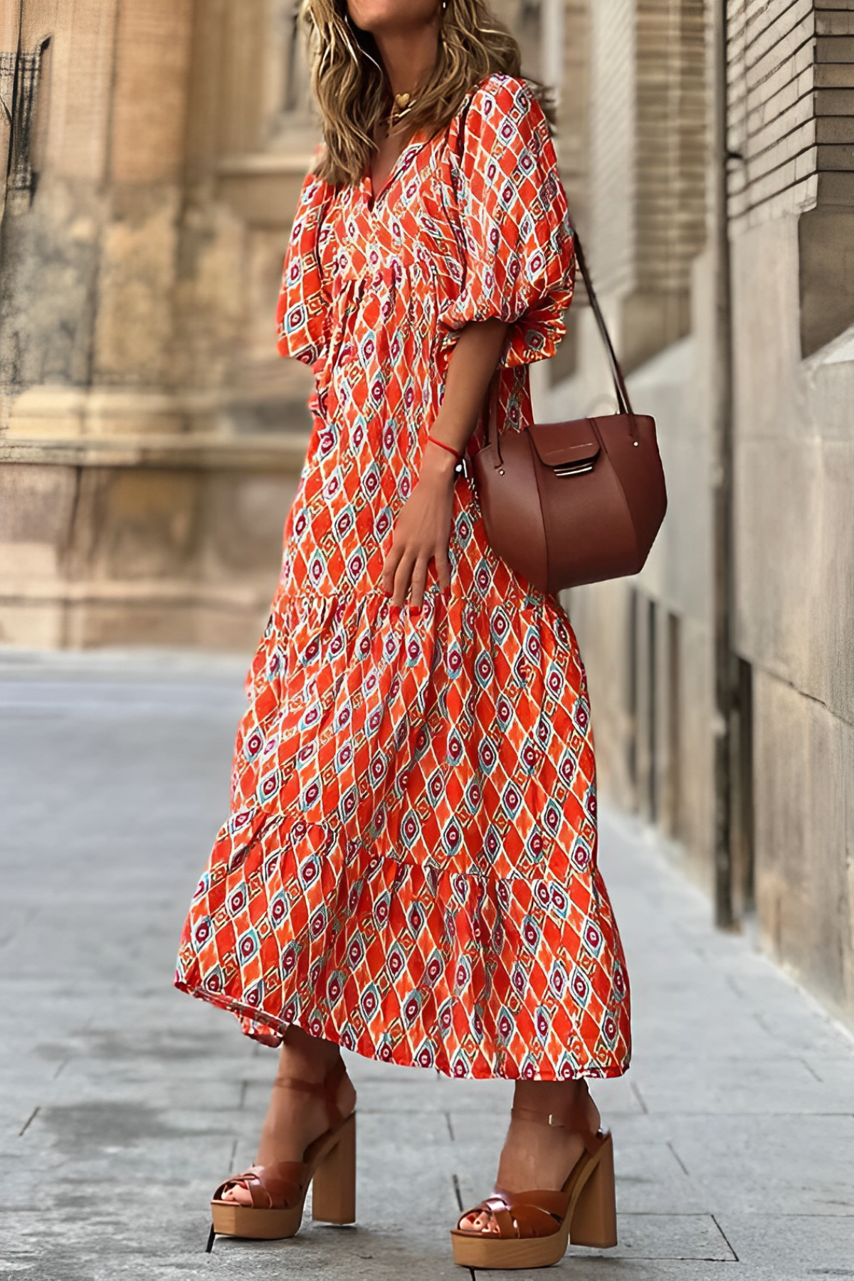 WW | Geschichtetes Maxikleid