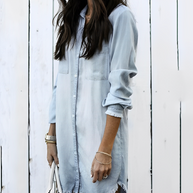 WW | Denim Bluse - Stilvolle Jeansbluse mit Knöpfen für einen lässigen Look