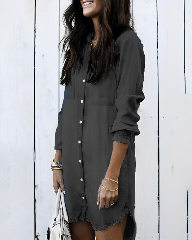 WW | Denim Bluse - Stilvolle Jeansbluse mit Knöpfen für einen lässigen Look