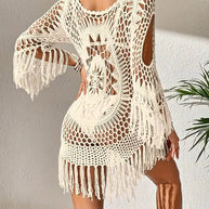 WW | Cover Up Boho-Stil Langarm Bikini-Cover Up Strand-Outfits
