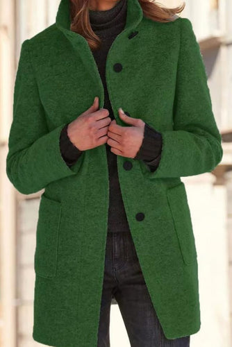 WW | Schöner Kragenwärmer Frauen Lose Knöpfe Mantel