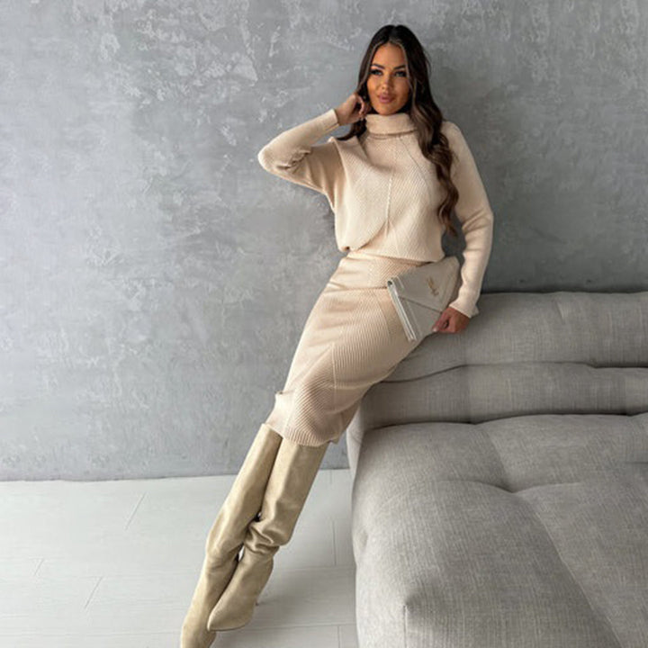 Damen-Set aus Pullover und Rock