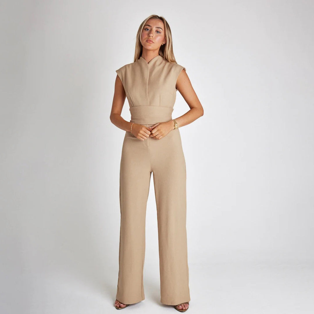 W&W Mode - Eleganter ärmelloser Jumpsuit