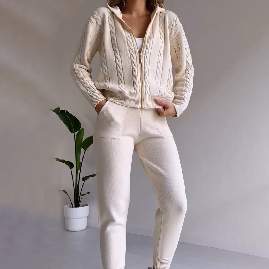 WW | Lässige Strickjacke und Hosenanzug