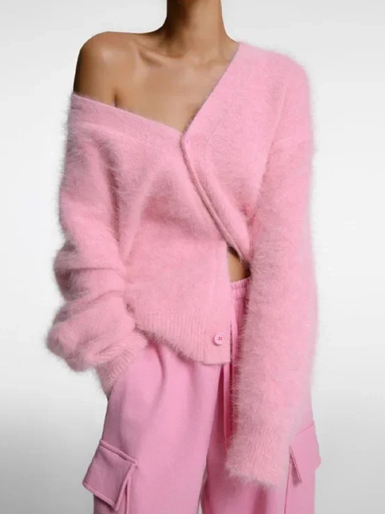 W&W Mode | Kaschmir-Cardigan für Damen | Weicher Cardigan für Damen | Klassischer Cardigan mit Knöpfen