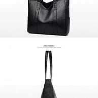 WW | Leder Schultertasche Große Kapazität Klassischer Vintage-Stil Elegante Tragetasche für Den Alltag