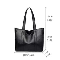 WW | Leder Schultertasche Große Kapazität Klassischer Vintage-Stil Elegante Tragetasche für Den Alltag