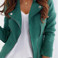 WW | Damen Wildleder-Kunstleder Sommerjacke