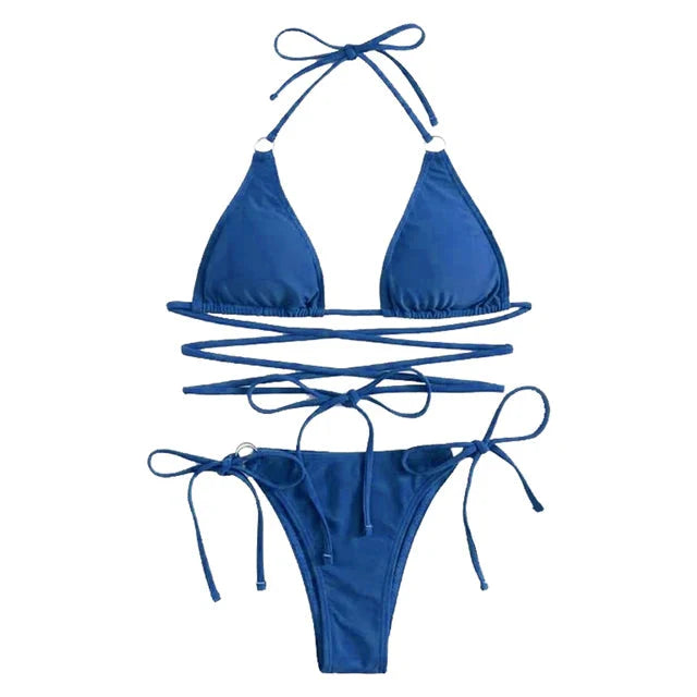 WW | Verstellbarer Triangelbikini Schwimmbekleidung