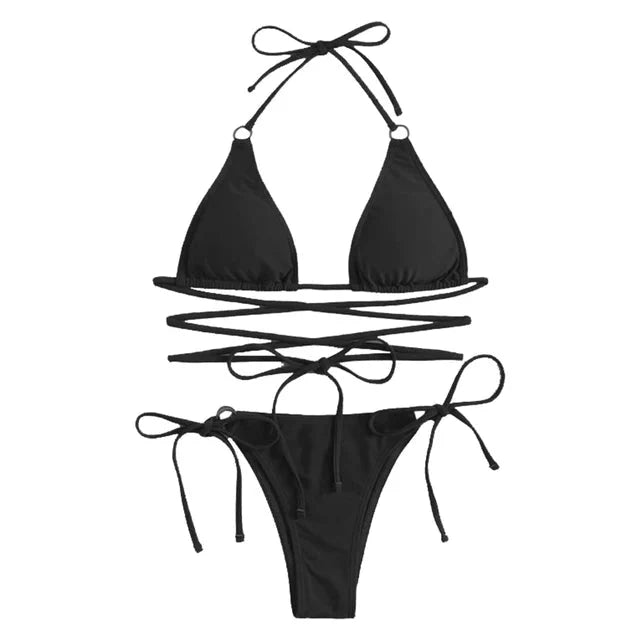 WW | Verstellbarer Triangelbikini Schwimmbekleidung