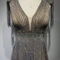 WW | Hollow-out Enge Nische Mantel Hochwertiges Kleid