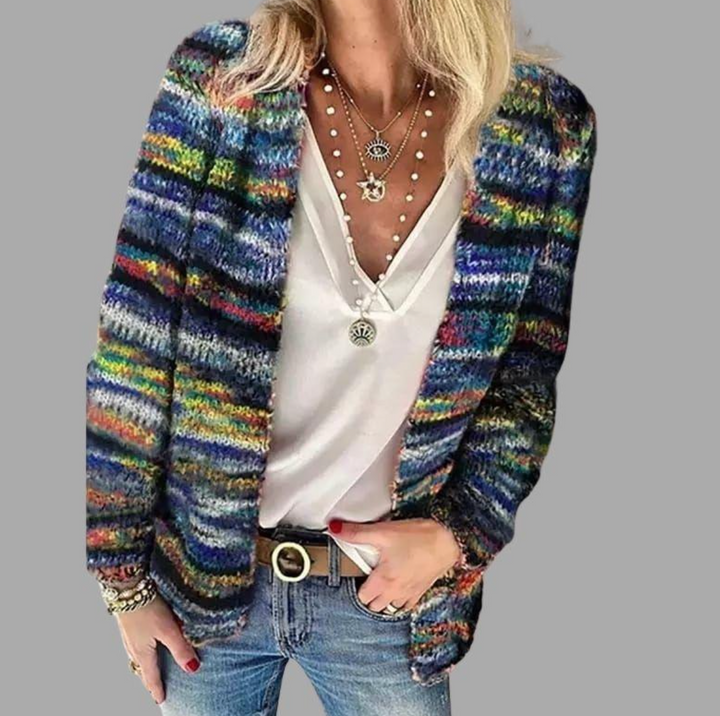 W&W Mode – Stilvolle und farbenfroh bedruckte Jacke