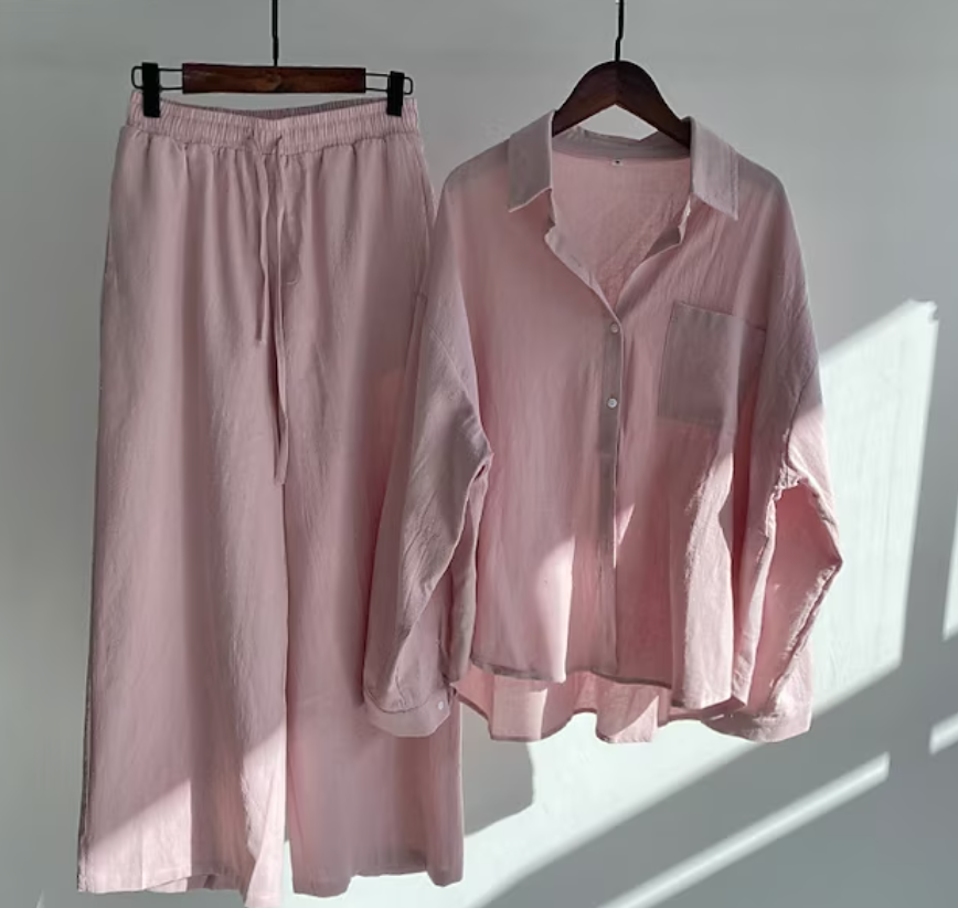 WW | Stylisches und Zweiteiliges Leinen Set