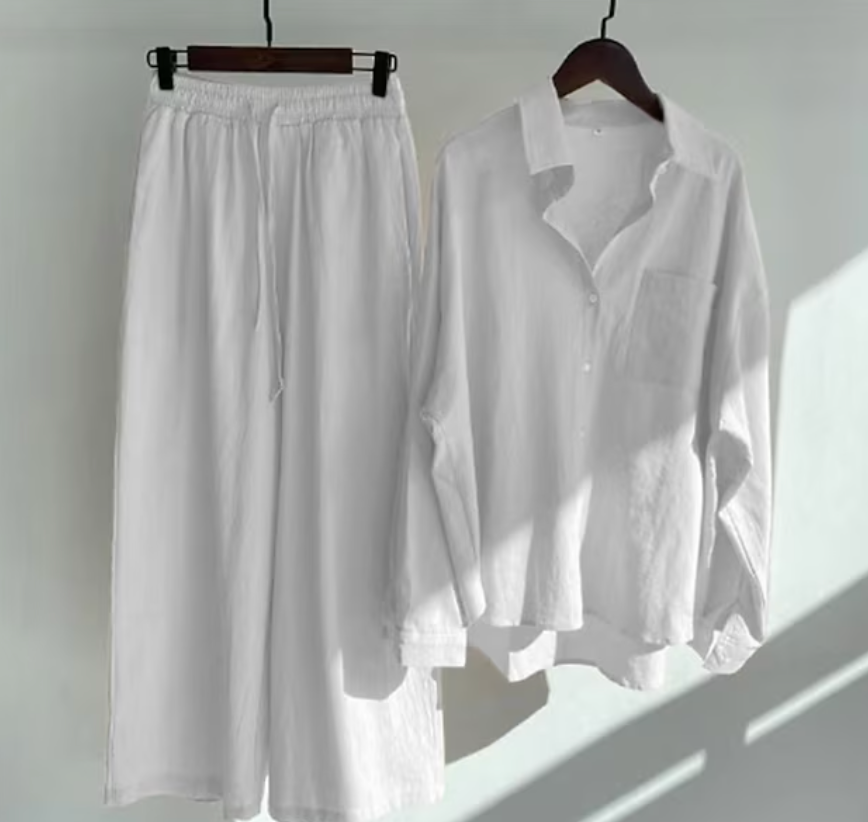 WW | Stylisches und Zweiteiliges Leinen Set
