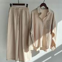 WW | Stylisches und Zweiteiliges Leinen Set
