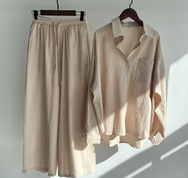 WW | Stylisches und Zweiteiliges Leinen Set
