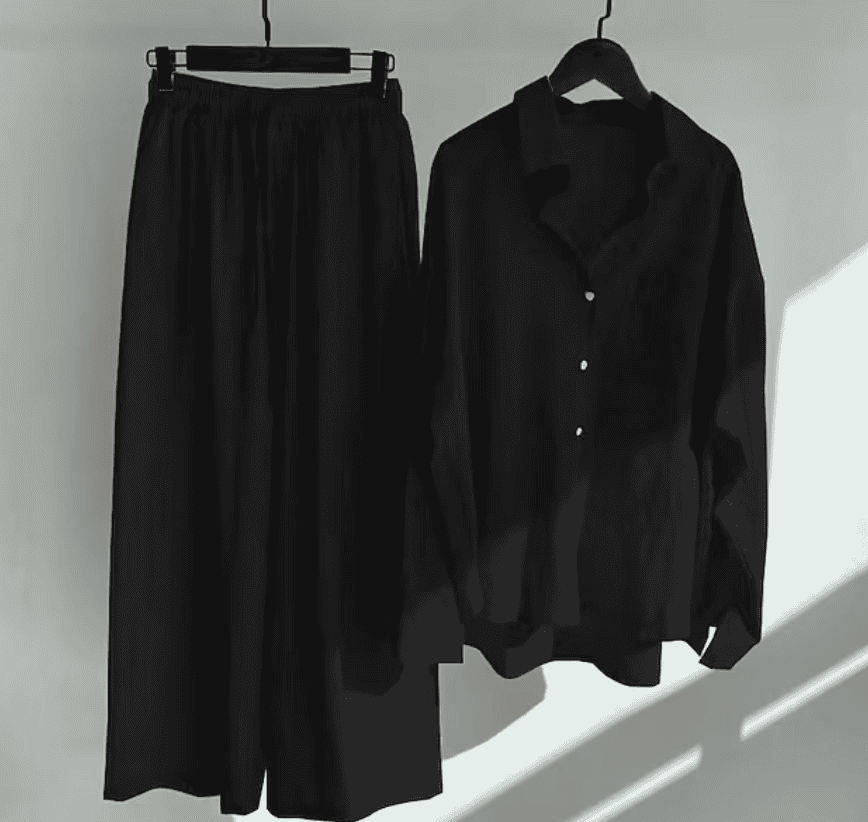 WW | Leinen-Sommer-Set mit langer Hose und Shirt
