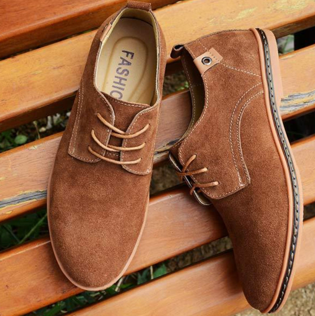 W&W Mode | Elegante Wildleder-Schuhe für Herren | Stilvolle und bequeme Herrenschuhe