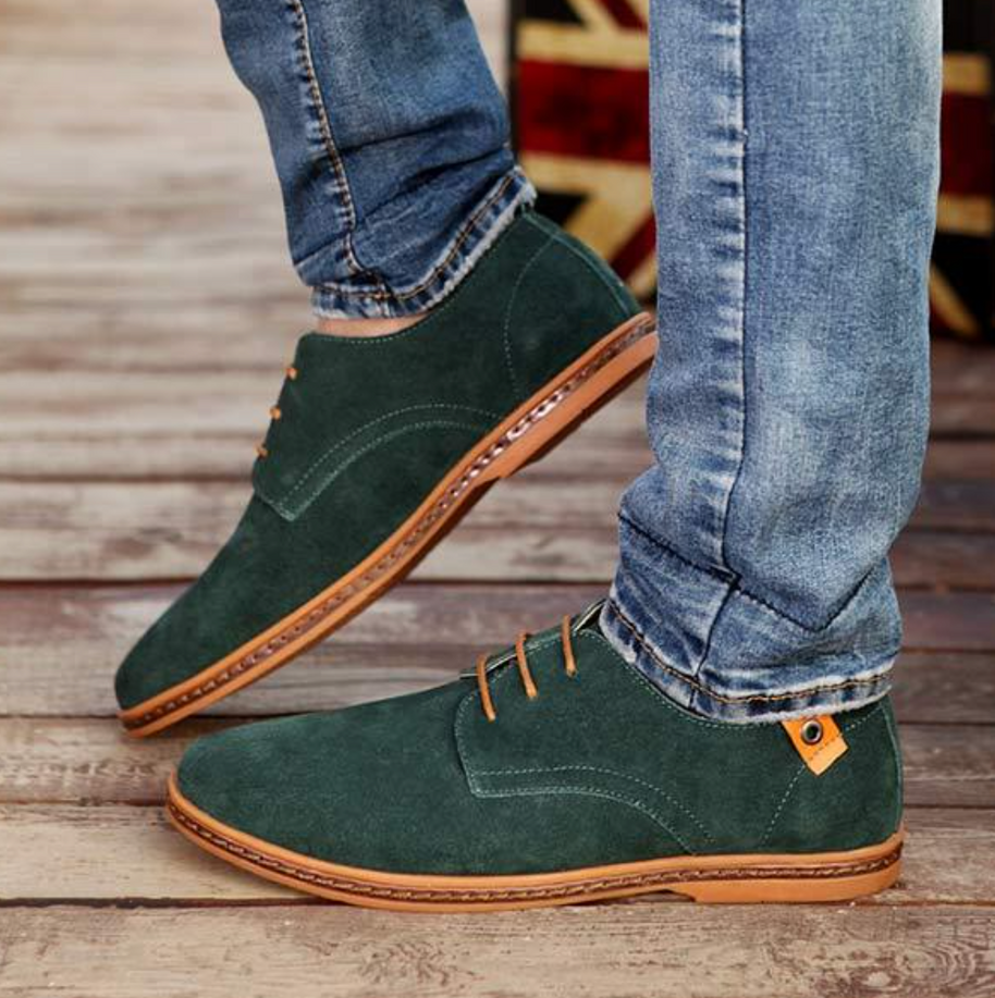 WW | Elegante Schuhe Aus Wildleder Für Männer