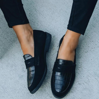WW | Loafers mit Krokodilprägung für Damen