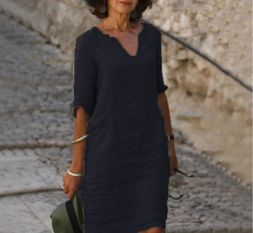 WW | Schickes Dreiviertelärmelkleid für Damen