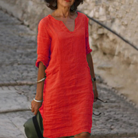 WW | Schickes Dreiviertelärmelkleid für Damen