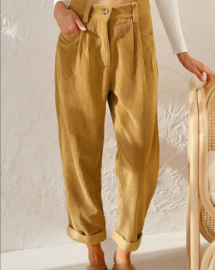 W&W Mode | Stilvolle Cord-Hose mit Relaxed Fit für Damen