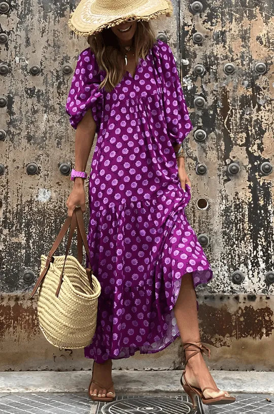 WW | Kleid Sommer Fließende Silhouette, Angeboten Leichte Stoffe Perfekt für Sommerfeste