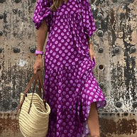 WW | Kleid Sommer Fließende Silhouette, Angeboten Leichte Stoffe Perfekt für Sommerfeste