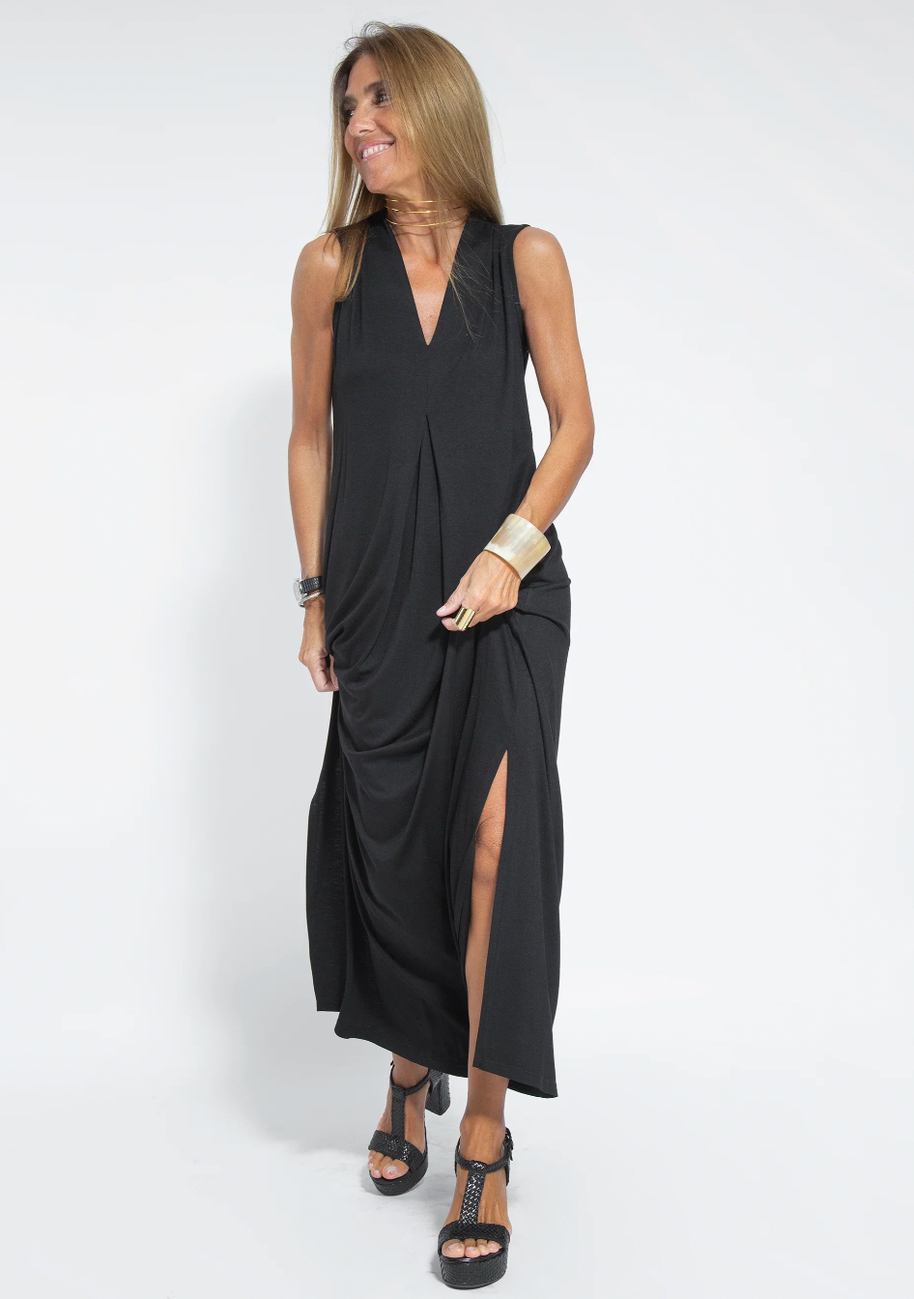 WW | Set mit Langem, Schlank Machendem Kleid und Weste