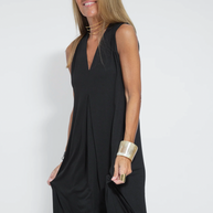 WW | Set mit Langem, Schlank Machendem Kleid und Weste