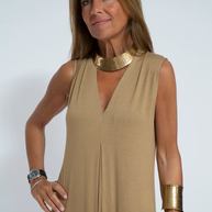 WW | Set mit Langem, Schlank Machendem Kleid und Weste