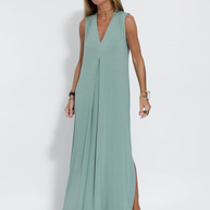 WW | Set mit Langem, Schlank Machendem Kleid und Weste