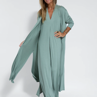 WW | Set mit Langem, Schlank Machendem Kleid und Weste