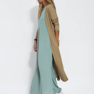 WW | Set mit Langem, Schlank Machendem Kleid und Weste