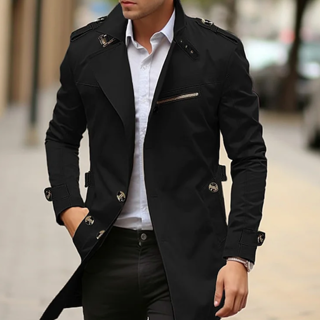 WW | Eleganter Frühlings Trenchcoat Für Herren