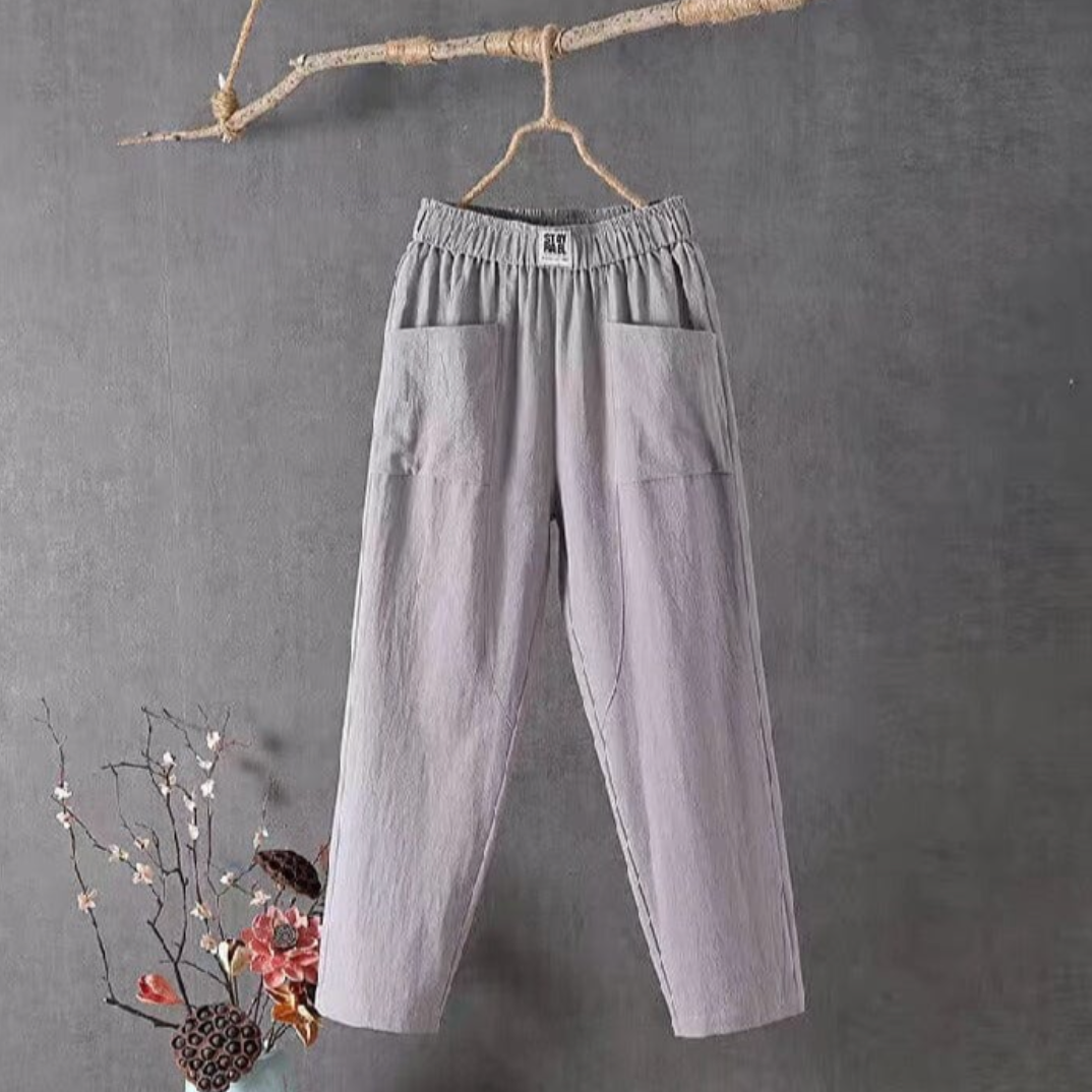 W&W Mode | Luftige Leinenhosen Mit Elastischem Bund Für Damen