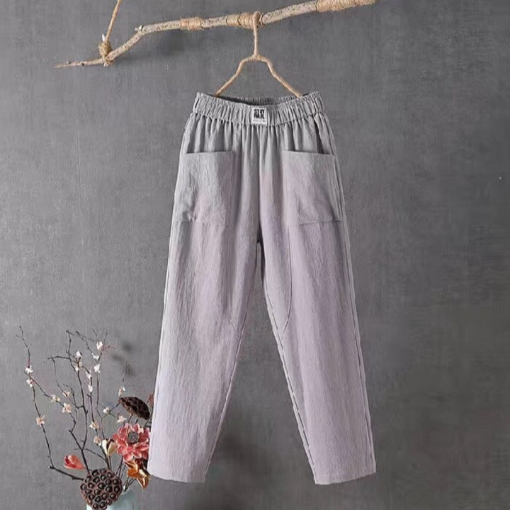 W&W Mode | Luftige Leinenhosen Mit Elastischem Bund Für Damen