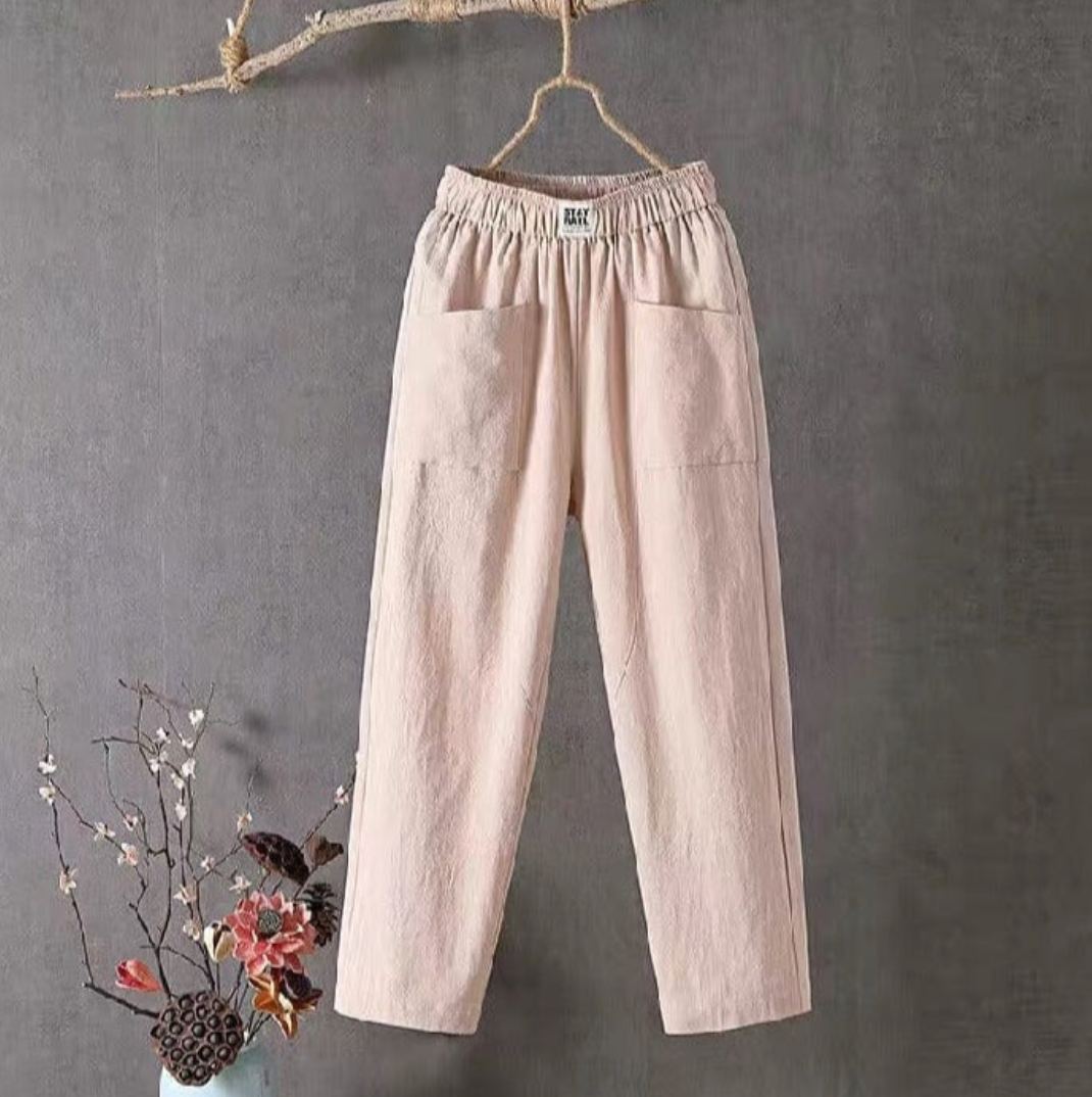 W&W Mode | Luftige Leinenhosen Mit Elastischem Bund Für Damen