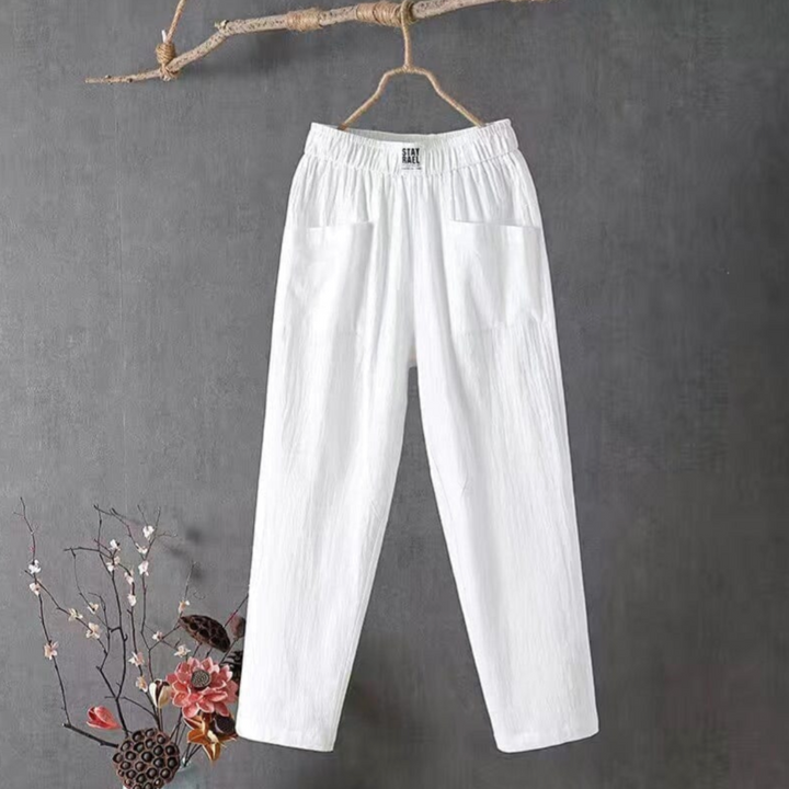 W&W Mode | Luftige Leinenhosen Mit Elastischem Bund Für Damen