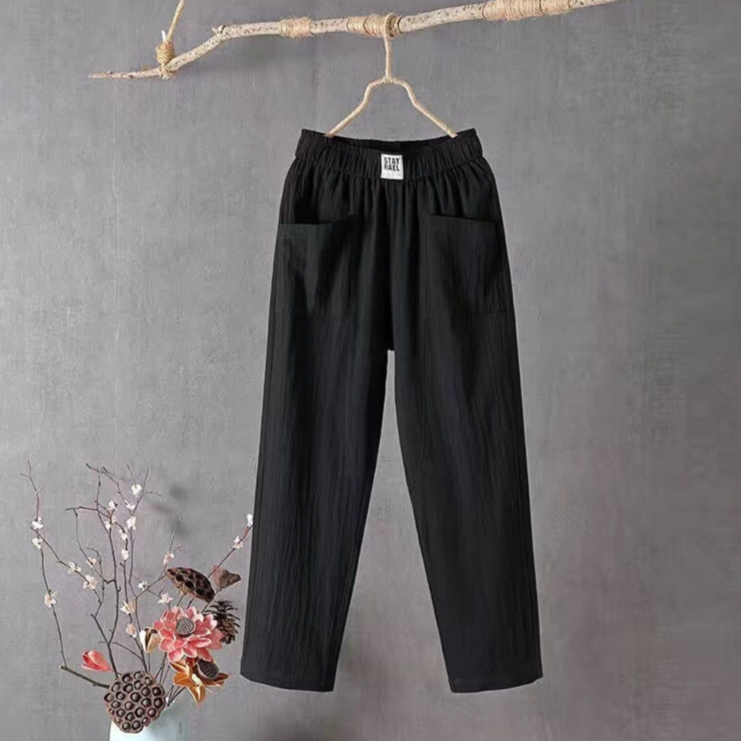 W&W Mode | Luftige Leinenhosen Mit Elastischem Bund Für Damen