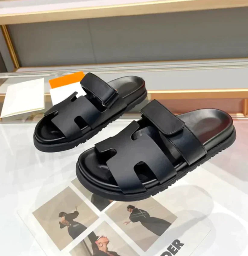 Damen Slip-on-Sandalen mit weichem Material