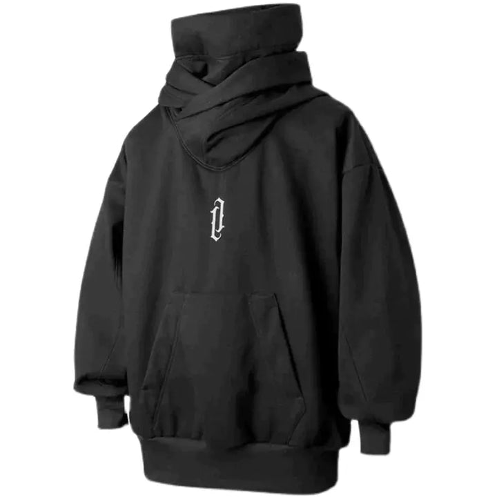 W&W Mode | Ninja-Hoodie Mit Doppeltem Ausschnitt