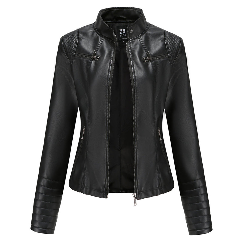 WW | Stilvolle Damen Lederjacke Aus Hochwertigem Echtleder