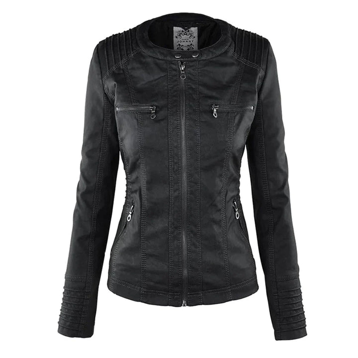W&W Mode | Elegantes Motorradjacke Mit Kapuze Aus Hochwertigem Leder