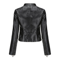 WW | Elegante Lederjacke mit einzigartigen Details für Damen